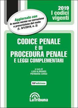 codice penale e di procedura penale e leggi complementari