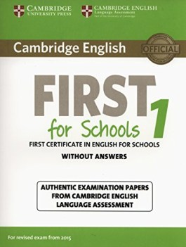 cambridge english  first for schools 1 for updated exam