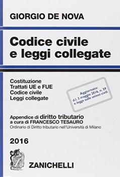 codice civile e leggi collegate 2016 con appendice di diritto tributario