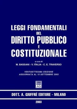 leggi fondamentali del diritto pubblico e costituzionale