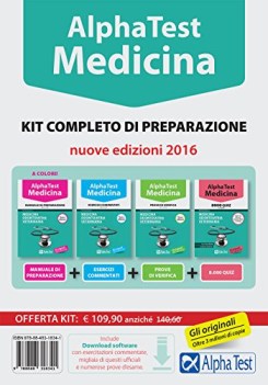 alpha test medicina 2 KIT teor+eser+prove di ver+8000 quiz