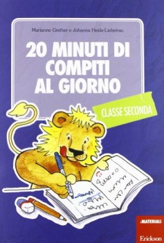 20 minuti di compiti al giorno per la classe seconda