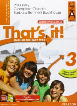 that\'s it! 3 +cd ediz. mylab con ebook con espansione online