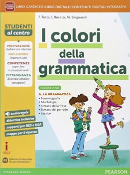 colori della grammatica ed. verde (3T)= 8869103223