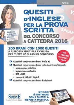 quesiti d\'inglese per la prova scritta concorso 2016