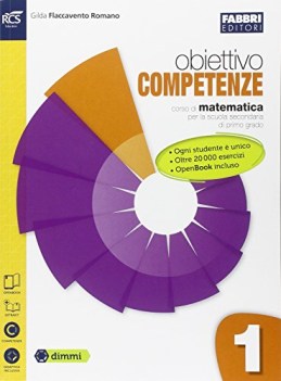 obiettivo competenze 1 libro misto con openbook