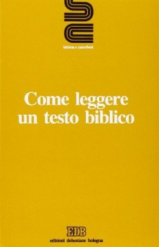 come leggere un testo biblico