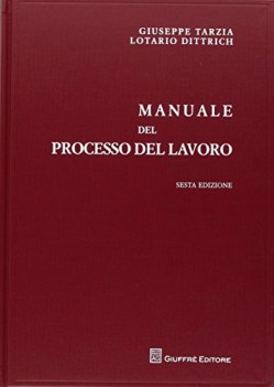 manuale del processo del lavoro SESTA EDIZIONE