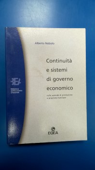 Continuita e sistemi di governo economico aziende produzione proprieta familiare