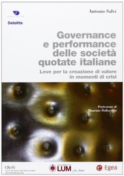 governance e performance delle societa\' quotate italiane