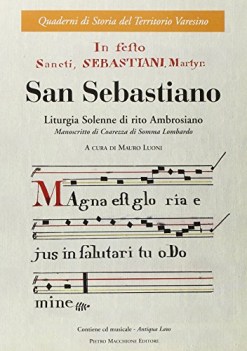 san sebastiano liturgia solenne di rito ambrosiano con cd audio