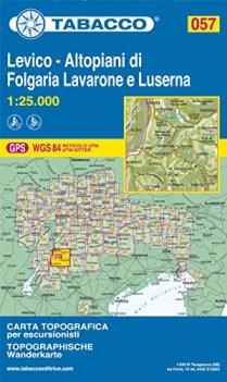 levico altopiani di folgaria lavarone e luserna 1:25.000