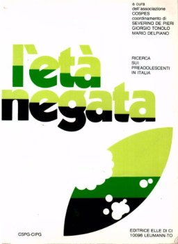 eta negata ricerca psicosociologica sui preadolescenti in italia