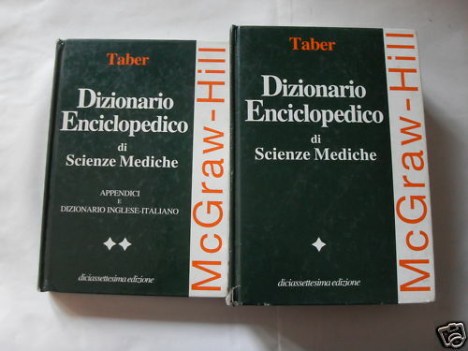 taber dizionario enciclopedico di scienze mediche 2 volumi