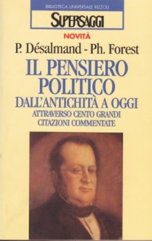 pensiero politico dall\'antichit a oggi fc