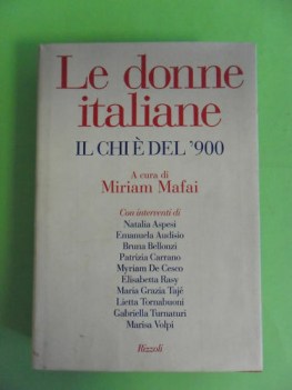 donne italiane chi e del 900