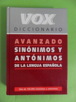 vox diccionario avanzado sinonimos y antonimos de la lengua espanola