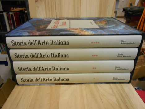 storia dell\'arte italiana edizione illustrata 4 VOLUMI CON COFANETTO