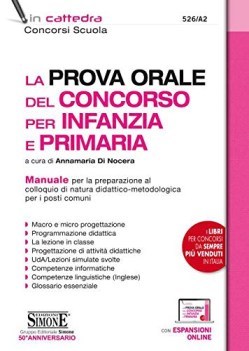 prova orale del concorso per infanzia e primaria manuale per la pr