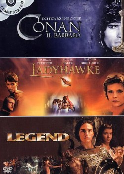 conan il barbaro - ladyhawke - legend - 3 dvd