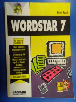 wordstar 7. collana usare subito