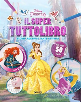 super tuttolibro principesse con adesivi