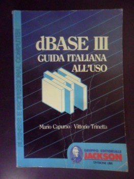 dbase III guida italiana all\'uso