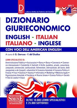 dizionario giurieconomico englishitalian italianoinglese con voci