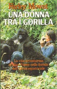 donna tra i gorilla