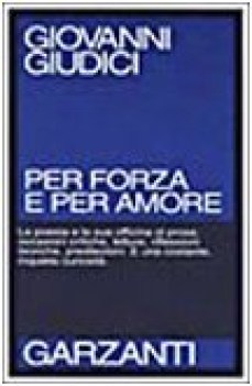 per forza e per amore critica e letteratura 1966-1995