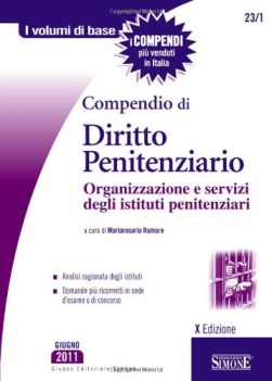 compendio di diritto penitenziario organizzazione e servizi