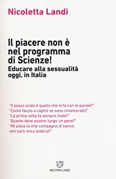 piacere non  nel programma di scienze educare alla sessualit