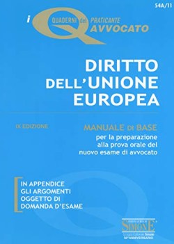 diritto dellunione europea manuale di base per la preparazione alla