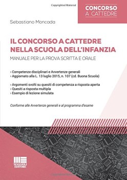 concorso a cattedre nella scuola dell\'infanzia