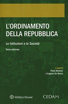 ordinamento della repubblica le istituzioni e la societa TERZA EDIZIONE