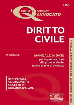 diritto civile manuale di base per la preparazione alla prova orale