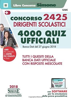 concorso 2425 dirigenti scolastici 4000 quiz ufficiali banca dati de