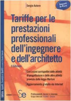 tariffe per le prestazioni professionali dellingegnere e dellarchite