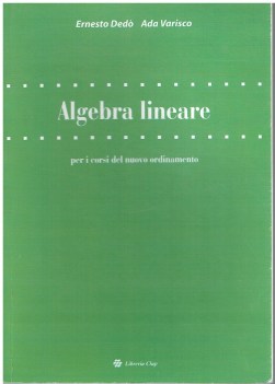 algebra lineare per i corsi del nuovo ordinamento