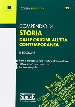 compendio di storia dalle origini allet contemporanea