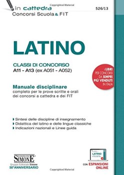 latino classi di concorso a11a13 ex a051a052 manuale disciplinar