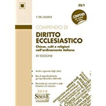 compendio di diritto ecclesiastico XV edizione 2018