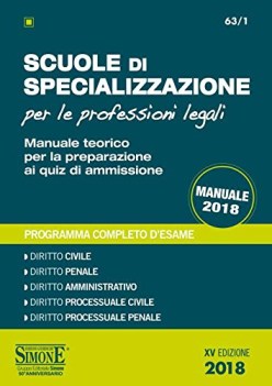 scuole di specializzazione per le professioni legali  manuale