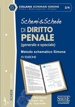 schemi  schede di diritto penale generale e speciale