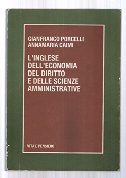 inglese dell\'economia del diritto e delle scienze amministrative