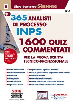 365 analisti di processo inps 1600 quiz commentati per la prova scrit