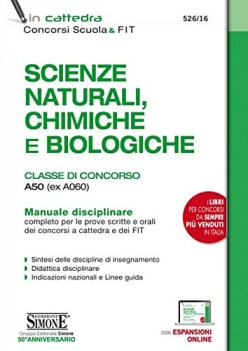 scienze naturali chimiche e biologiche classe di concorso a50 ex a0