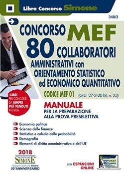 concorso mef 80 collaboratori amministrativi con orientamento statist