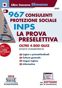 967 consulenti protezione sociale inps la prova preselettiva 4800 qu