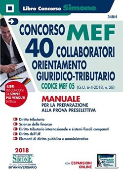 concorso mef 40 collaboratori orientamento giuridico tributario gu